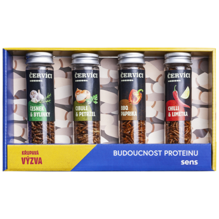 Їстівні черв'яки Sens Подарунковий набір 4 смаки