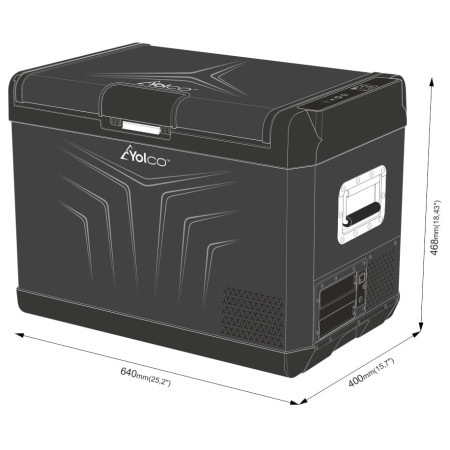 Компресорний холодильник Yolco GCX47