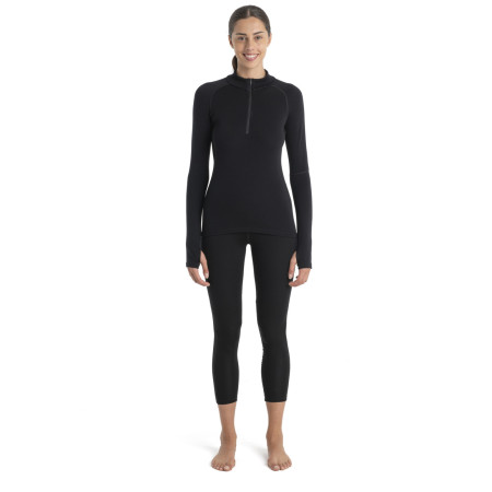 Жіноча функціональна футболка Icebreaker Women 300 MerinoFine™ Polar LS Half Zip