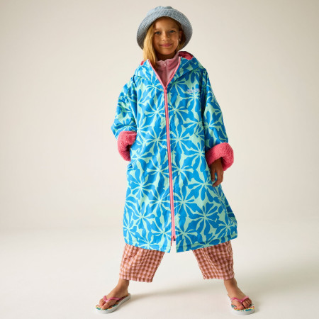 Водонепромокне пальто Regatta Junior Waterproof Changing Robe SBluFlPiLem