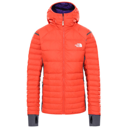 Жіноча пухова куртка The North Face W Speedtour Down Hoodie помаранчевий Flare/VanadisGray
