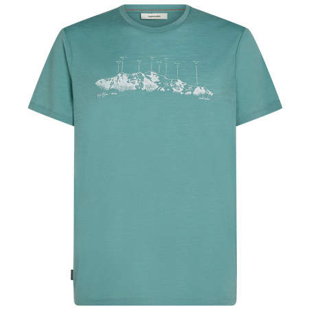 Чоловіча футболка Icebreaker Men Merino 150 Tech Lite SS Tee The Peaks блакитний Hydro