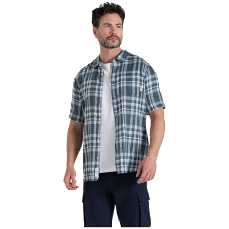 Чоловіча сорочка Craghoppers Cartwright Short Sleeved Shirt темно-синій Blue Stone Check