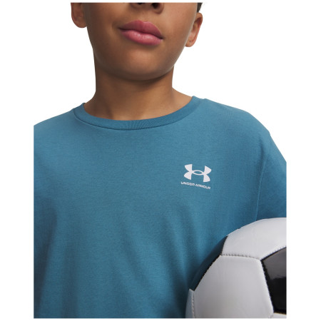 Дитяча футболка Under Armour B SPORTSTYLE LC SS Blue