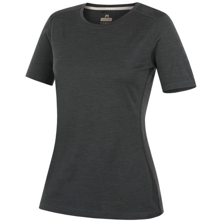 Жіноча футболка MOOA Merino Lyolite 150 Short чорний black melange