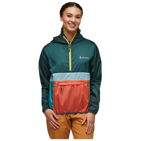 Жіноча куртка Cotopaxi Teca Half-Zip Windbreaker зелений/помаранчевий Super Food