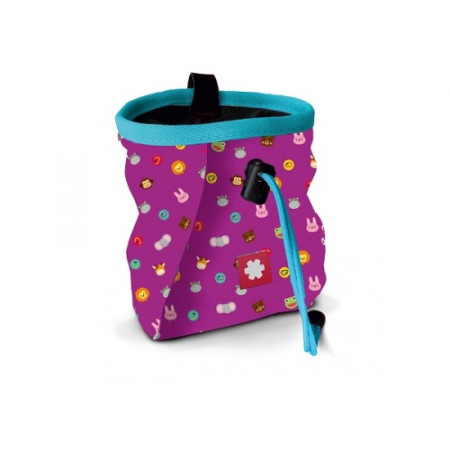 Pytlík na magnézium Ocún Lucky Kid + pásek Ocún Chalk Bag Belt růžová Violet