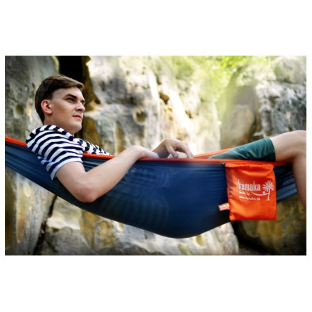 Гамак Hamaka.eu Single dýňovo-petrolejovo-dýňová