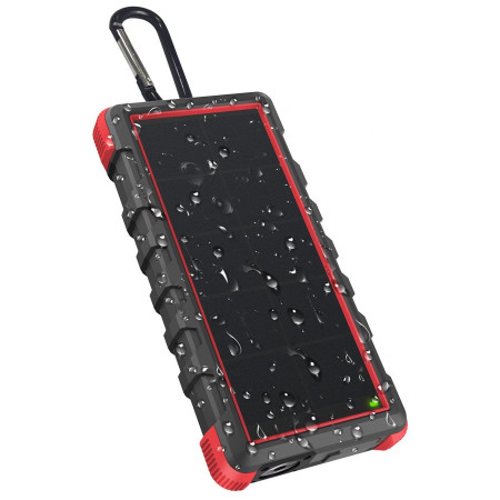Повербанк на сонячної енергії OUTXE Savage IP67 - 24000mAh чорний