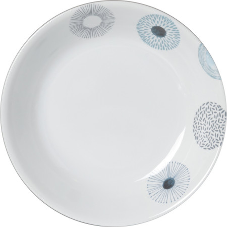 Тарілка Brunner Deep Plate ø 21cm білий/синій