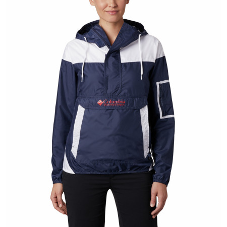 Жіноча куртка Columbia Challenger Windbreaker синій/білий