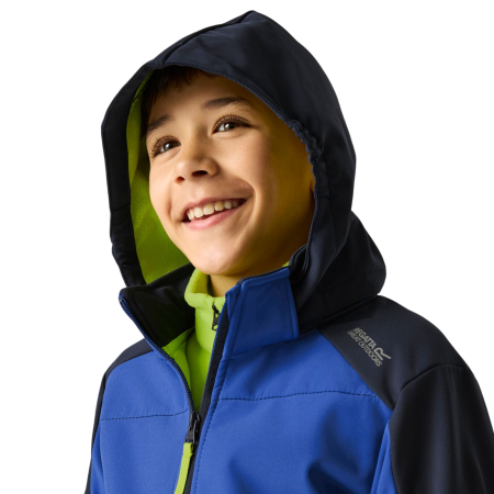 Дитяча софтшелова куртка Regatta Haydenbury Navy/Olympian Blue