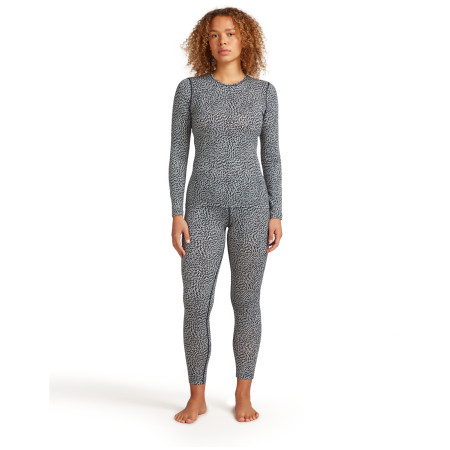 Жіноча функціональна футболка Icebreaker Women Merino 200 Oasis LS Crewe Flock Forms AOP