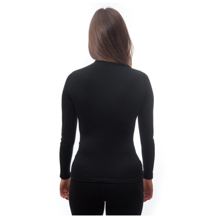 Жіноча функціональна футболка Sensor Merino DF на блискавці