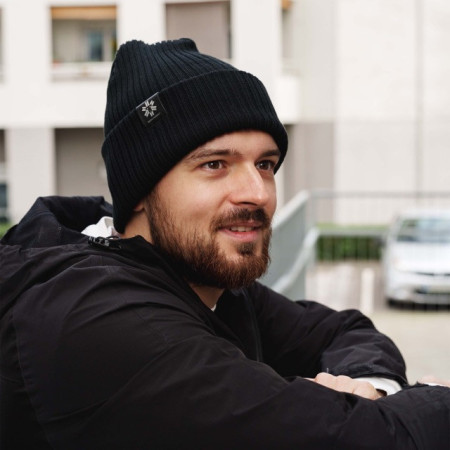 Зимова шапка SNOW MONKEY Beanie Winter чорний Black