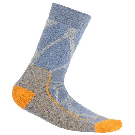 Жіночі шкарпетки Icebreaker W Hike+ Medium Crew Fractured Landscapes синій/сірий