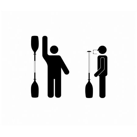 Весло Gumotex 702.2 Asymetric kayak – dvoudílné