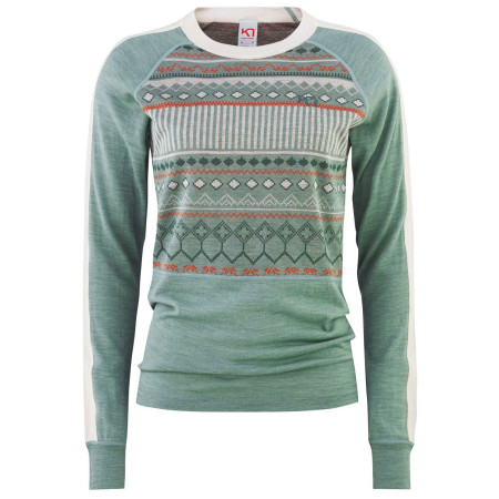 Жіноча футболка Kari Traa Tuva Longsleeve зелений/сірий