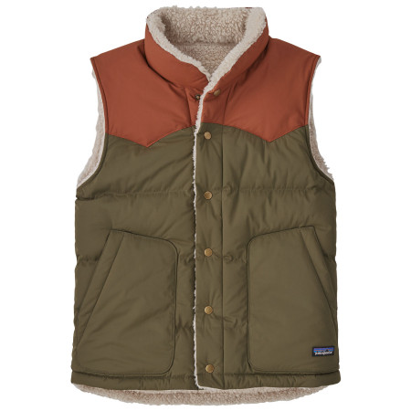 Чоловіча жилетка пухова Patagonia Reversible Bivy Down Vest зелений/коричневий