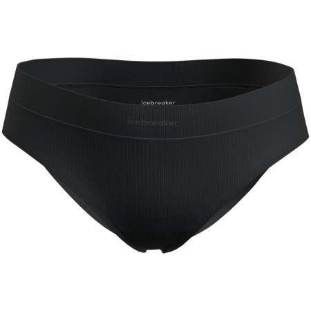 Жіночі функціональні трусики Icebreaker W Mer Rib Lotus Hipster чорний Black