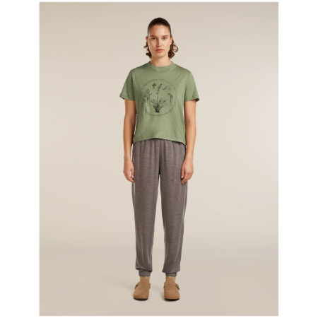 Жіноча футболка Icebreaker Merino 150 Tech Lite SS Crop Tee Seed Story