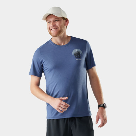 Чоловіча функціональна футболка Smartwool Men's Lunar Bear Active Short Sleeve Graphic Tee