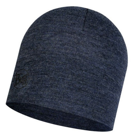 Зимова шапка Buff Merino Midweight Beanie синій NIGHT BLUE MELANGE