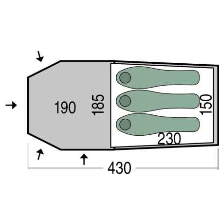 Намет Pinguin Storm 3 Duralu