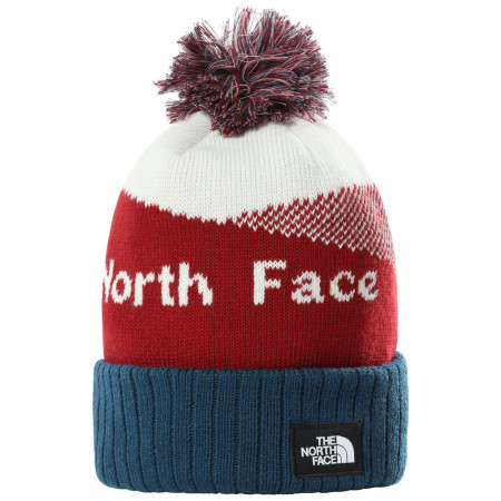 Шапка The North Face Recycled Pom Pom червоний/синій Vintgwht/Mntrybu/Crdnlrd