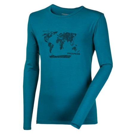 Чоловіча функціональна футболка Progress OS VANDAL "SVĚT" 24DT синій Petrol