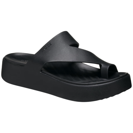 Шльопанці жіночі Crocs Getaway Platform Toe Loop чорний Black