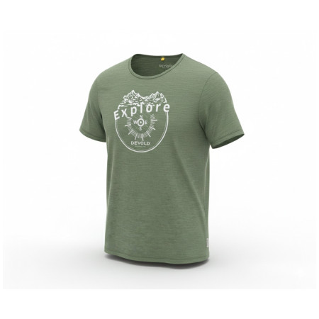 Чоловіча футболка Devold Active Explore Tee Man зелений Forest