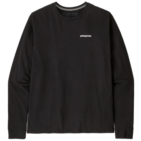 Чоловіча футболка Patagonia P-6 Logo Responsibili Tee LS чорний Black