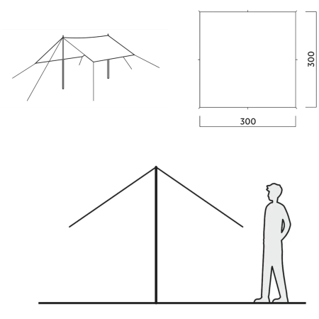 Тент Easy Camp Norddal Tarp 3 x 3 m