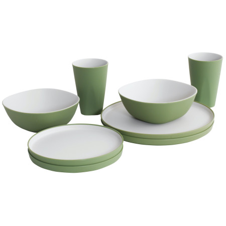 Набір посуду Outwell Gala 2 Person Dinner Set зелений Shadow Green