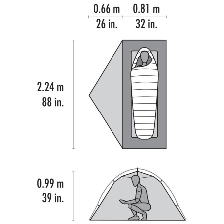 Надлегкий намет MSR Hubba Hubba HD 1P