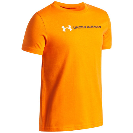 Дитяча функціональна футболка Under Armour UA B Logo Wordmark SS Outrageous Orange