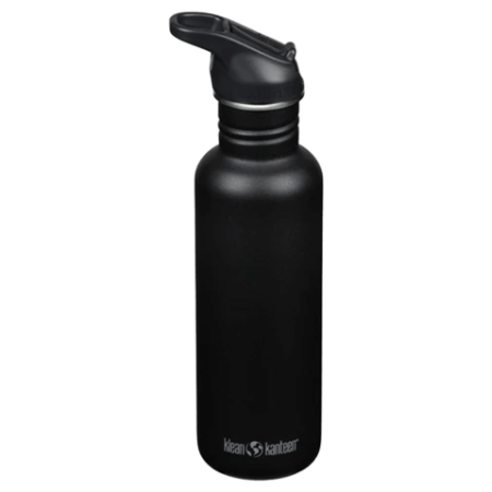 Пляшка з нержавіючої сталі Klean Kanteen Classic 27oz (w/Flip Seal Sport) чорний Black
