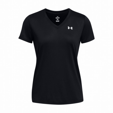 Жіноча функціональна футболка Under Armour Tech SSV - Solid чорний Black/White