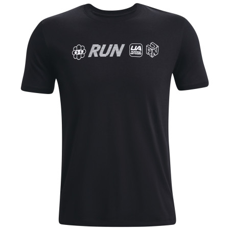 Чоловіча футболка Under Armour Run Anywhere SS чорний