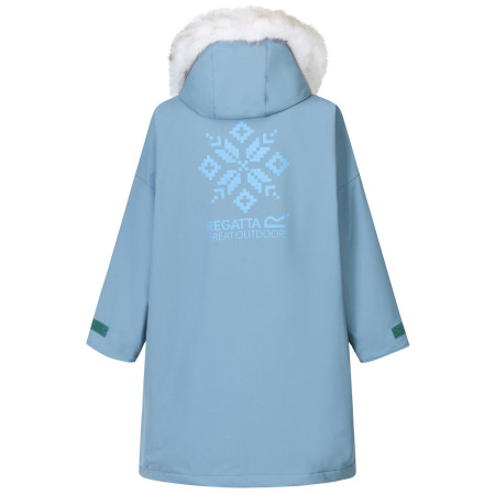 Дитяче водонепроникне пальто Regatta Junior Waterproof Changing Robe Pro Grey Mirage