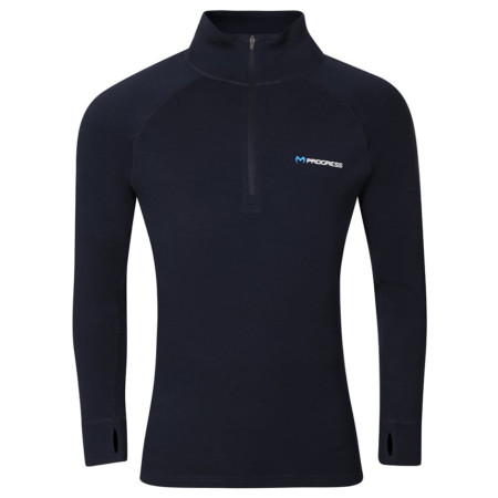 Чоловіча функціональна толстовка Progress MT TRZ 250 чорний/синій černo-modrá