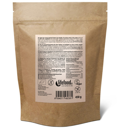 Білковий порошок Lifefood PROTEIN BIO RAW kakaový 450g