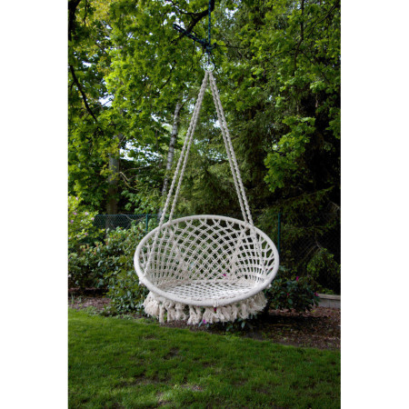 Підвісне крісло Hamaka.eu Macramé білий