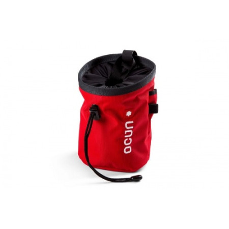 Pytlík na magnézium Ocún Push + pásek Ocún Chalk Bag Belt červená Red Twist