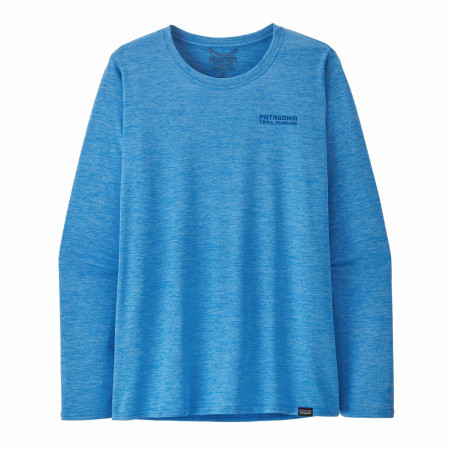 Жіноча футболка Patagonia W's L/S Cap Cool Daily Graphic Shirt - Lands синій Tree Trotter: Vessel Blue X-Dye