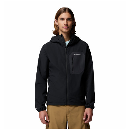 Чоловіча куртка Columbia Tall Heights™ III Hooded Softshell чорний Black