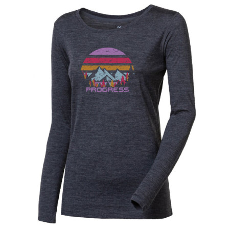 Жіноча функціональна футболка Progress Hela "Landscape" сірий šedý melír