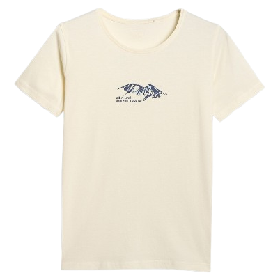 Жіноча футболка 4F Tshirt F2713 білий OFF WHITE