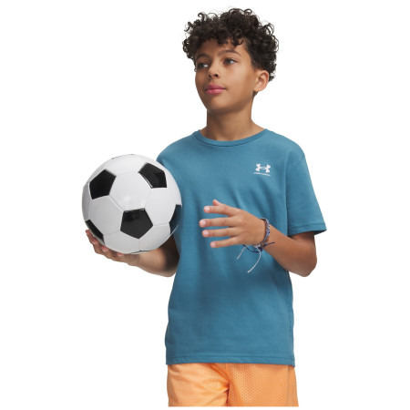 Дитяча футболка Under Armour B SPORTSTYLE LC SS Blue синій Blue